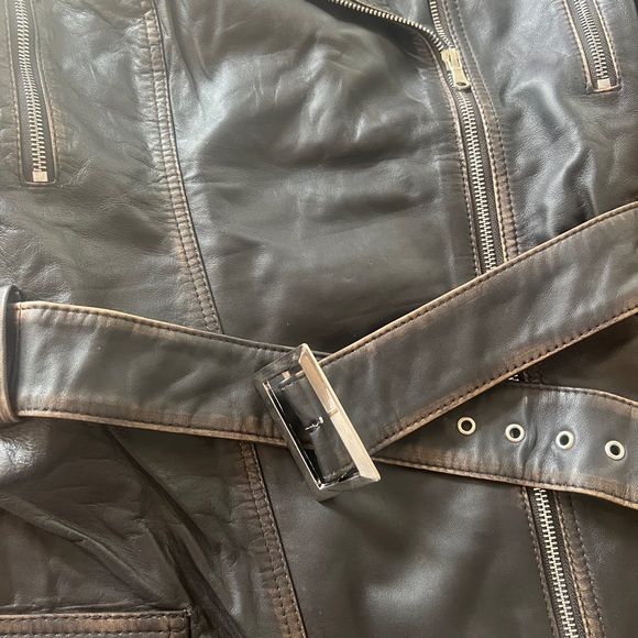 Women's Victoria Black Leather Jacket NWT - Picture 3 of 10